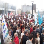 Manifestation de l'Education nationale  Rennes le 2 avril 2005 photo n3 