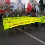 Manifestation de l'Education nationale  Rennes le 2 avril 2005 photo n6 