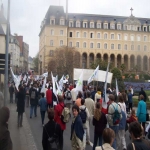 Manifestation de l'Education nationale  Rennes le 2 avril 2005 photo n14 