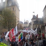 Manifestation de l'Education nationale  Rennes le 2 avril 2005 photo n16 