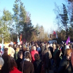 Rassemblement devant le centre de rtention de Oissel le 3 fvrier 2007 photo n3 