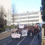 Manifestation contre les rformes universitaires le 5 fvrier 2009 photo n3 
