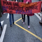 Manifestation contre la slection  l'Universit le 6 fvrier 2018 photo n16 