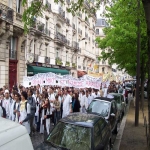 Manifestation des tudiants en mdecine  Paris le 6 avril 2005 photo n13 