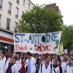 Manifestation des tudiants en mdecine  Paris le 6 avril 2005 photo n31 