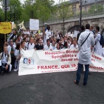 Manifestation des tudiants en mdecine  Paris le 6 avril 2005 photo n39 