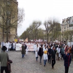 Manifestation des tudiants en mdecine  Paris le 6 avril 2005 photo n59 