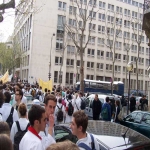 Manifestation des tudiants en mdecine  Paris le 6 avril 2005 photo n77 