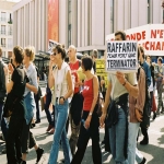 Manifestation contre le sommet de Cancun le 6 septembre 2003 photo n1 