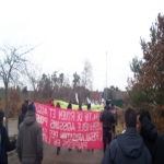 Manifestation devant le centre de rtention de Oissel le 7 fvrier 2009 photo n2 