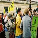 Manifestation contre le chmage et la prcarit le 8 octobre 2003 photo n48 