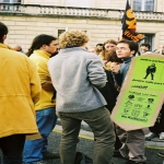 Manifestation contre le chmage et la prcarit le 8 octobre 2003 photo n49 