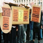 Manifestation contre le chmage et la prcarit le 8 octobre 2003 photo n50 