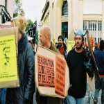 Manifestation contre le chmage et la prcarit le 8 octobre 2003 photo n52 