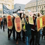 Manifestation contre le chmage et la prcarit le 8 octobre 2003 photo n53 