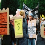 Manifestation contre le chmage et la prcarit le 8 octobre 2003 photo n55 