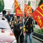 Manifestation contre le chmage et la prcarit le 8 octobre 2003 photo n62 