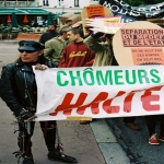Manifestation contre le chmage et la prcarit le 8 octobre 2003 photo n64 