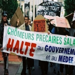 Manifestation contre le chmage et la prcarit le 8 octobre 2003 photo n65 