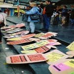 Manifestation contre le chmage et la prcarit le 8 octobre 2003 photo n69 