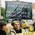 Manifestation contre le chmage et la prcarit le 8 octobre 2003 photo n89 