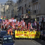 Manifestation contre la loi Macron et les politiques d'austérité le 9 avril 2015 photo n°3 