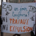 Manifestation contre l'expulsion de la ZAD de NDDL le 9 avril 2018 photo n1 