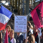 Manifestation contre la politique sociale de Macron le 9 octobre 2018 photo n°5 