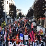Manifestation contre la politique sociale de Macron le 9 octobre 2018 photo n°12 