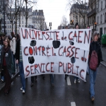 Manifestation des tudiants et enseignants chercheurs  Paris le 10 fvrier 2009 photo n33 