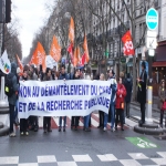 Manifestation des tudiants et enseignants chercheurs  Paris le 10 fvrier 2009 photo n38 