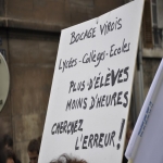 manifestation contre la suppression de postes dans l'acadmie de Caen le 10 fvrier 2011 photo n8 