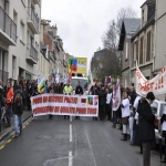 manifestation contre la suppression de postes dans l'acadmie de Caen le 10 fvrier 2011 photo n13 