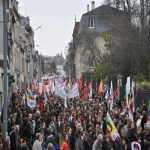 manifestation contre la suppression de postes dans l'acadmie de Caen le 10 fvrier 2011 photo n15 