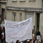 manifestation contre la suppression de postes dans l'acadmie de Caen le 10 fvrier 2011 photo n17 
