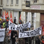 manifestation contre la suppression de postes dans l'acadmie de Caen le 10 fvrier 2011 photo n18 