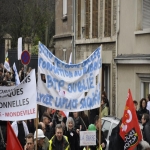 manifestation contre la suppression de postes dans l'acadmie de Caen le 10 fvrier 2011 photo n19 