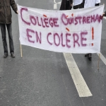 manifestation contre la suppression de postes dans l'acadmie de Caen le 10 fvrier 2011 photo n27 