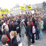 Manifestation pour la dfense des salaires et de l'ducation le 10 mars 2005 photo n21 