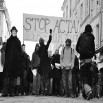 Manifestation des Indigns et Anonymous de Caen le 11 fvrier 2012 photo n11 