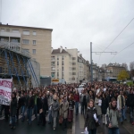 Manifestation contre la loi d'autonomie des universits  Caen le 13 novembre 2007 photo n9 