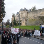 Manifestation contre la loi d'autonomie des universits  Caen le 13 novembre 2007 photo n11 