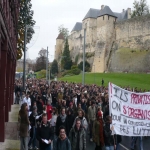 Manifestation contre la loi d'autonomie des universits  Caen le 13 novembre 2007 photo n13 