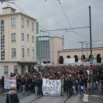 Manifestation contre la loi d'autonomie des universits  Caen le 13 novembre 2007 photo n46 