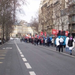 Manifestation de la sant et des lycens  Paris le 15 fvrier 2005 photo n1 