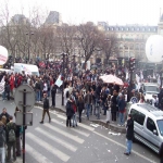 Manifestation de la sant et des lycens  Paris le 15 fvrier 2005 photo n11 