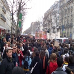 Manifestation de la sant et des lycens  Paris le 15 fvrier 2005 photo n19 