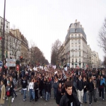 Manifestation de la sant et des lycens  Paris le 15 fvrier 2005 photo n31 