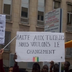 Manifestation contre la dictature en Guine le 17 fvrier 2007 photo n5 