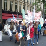 manifestation pour la dfense de l'cole publique  Paris le 18mai 2008 photo n8 